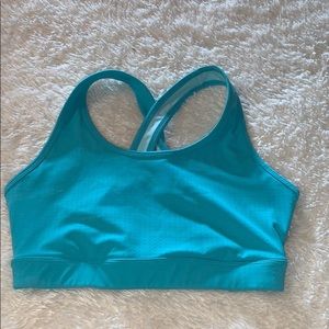 Turquoise sports bra